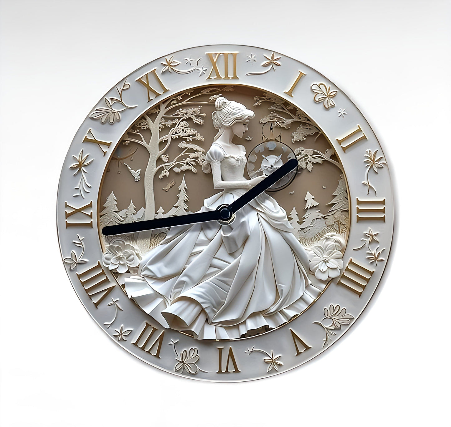 Horloge classique aluminium | Avenue de l'horloge 20cm