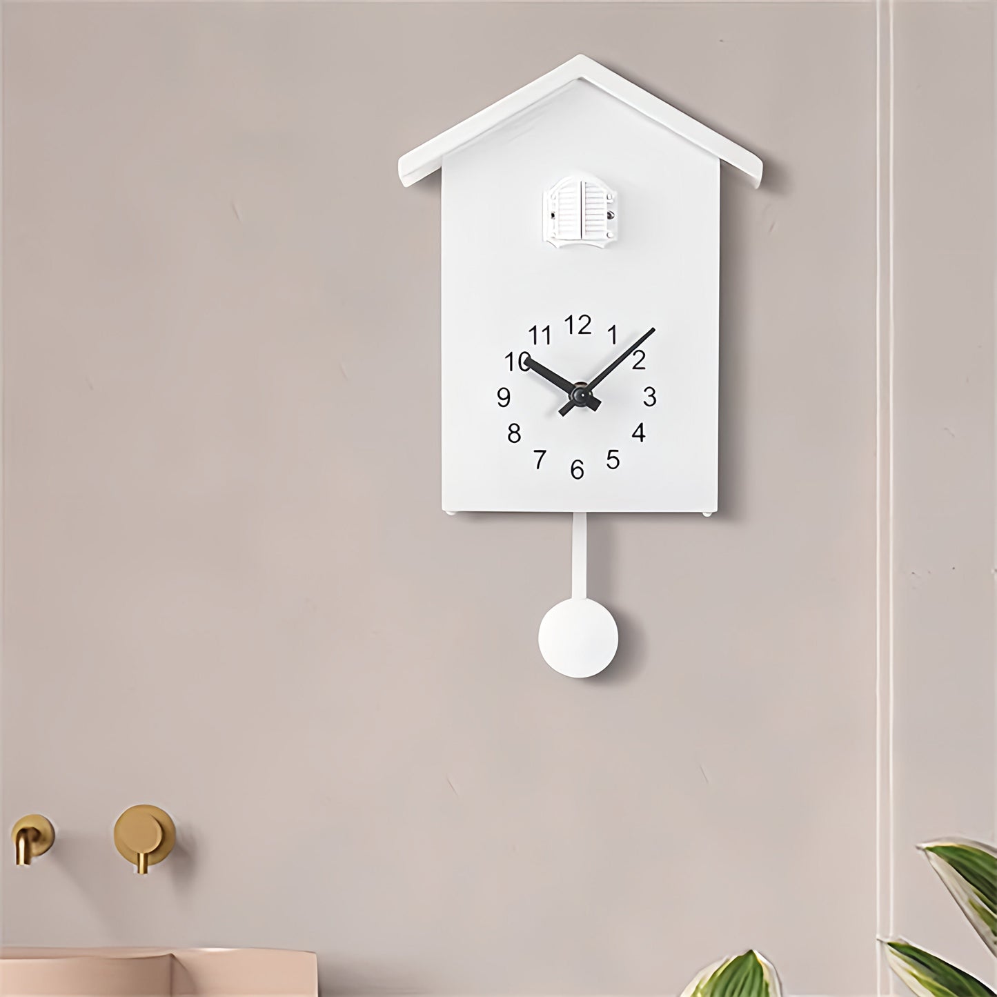 Horloge coucou pendule | Avenue de l'horloge blanc