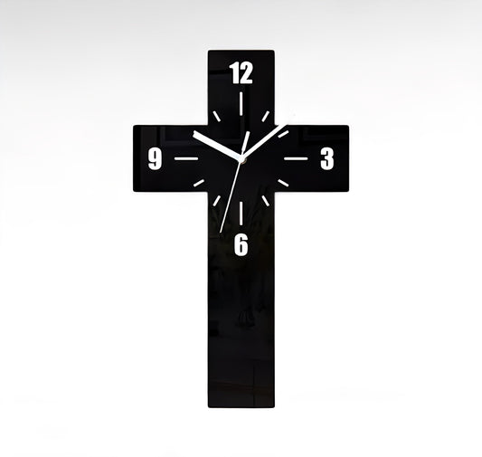 Horloge croix jésus | Avenue de l'horloge noir