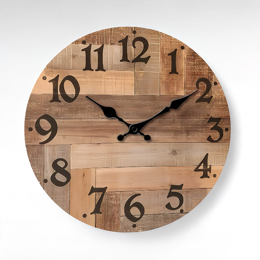 Horloge design bois | Avenue de l'horloge