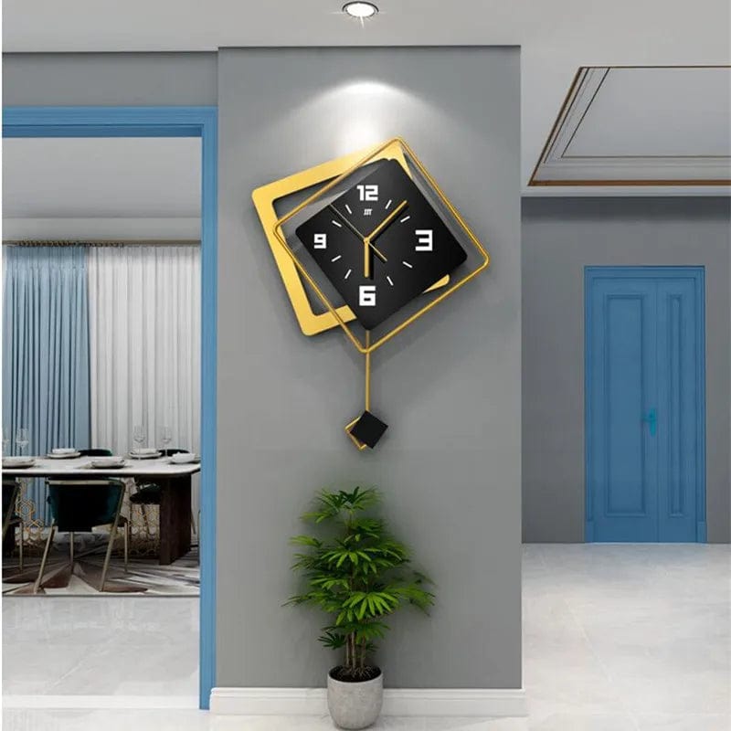 Horloge moderne 3d | Avenue de l'horloge noir