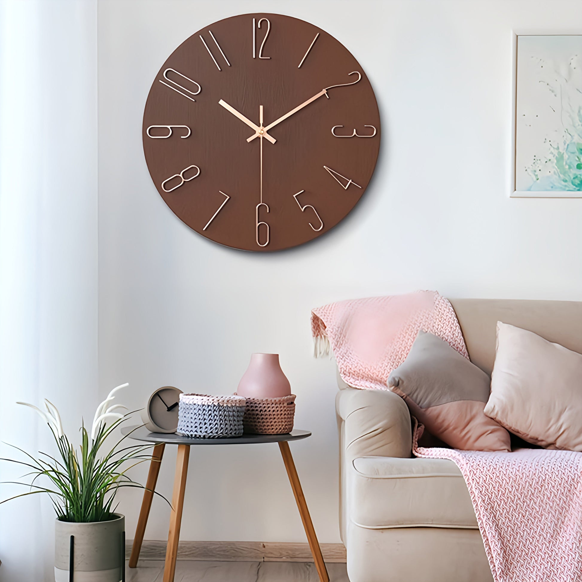 Horloge moderne | Avenue de l'horloge marron