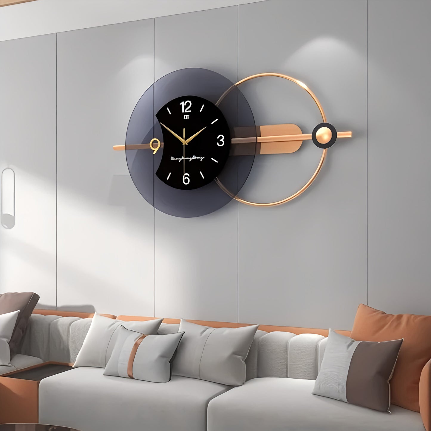 Horloge moderne design | Avenue de l'horloge 100 x 48 cm