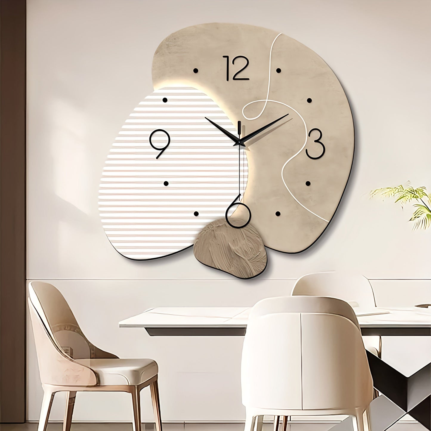 Horloge moderne quartz | Avenue de l'horloge a / 50 X 50cm