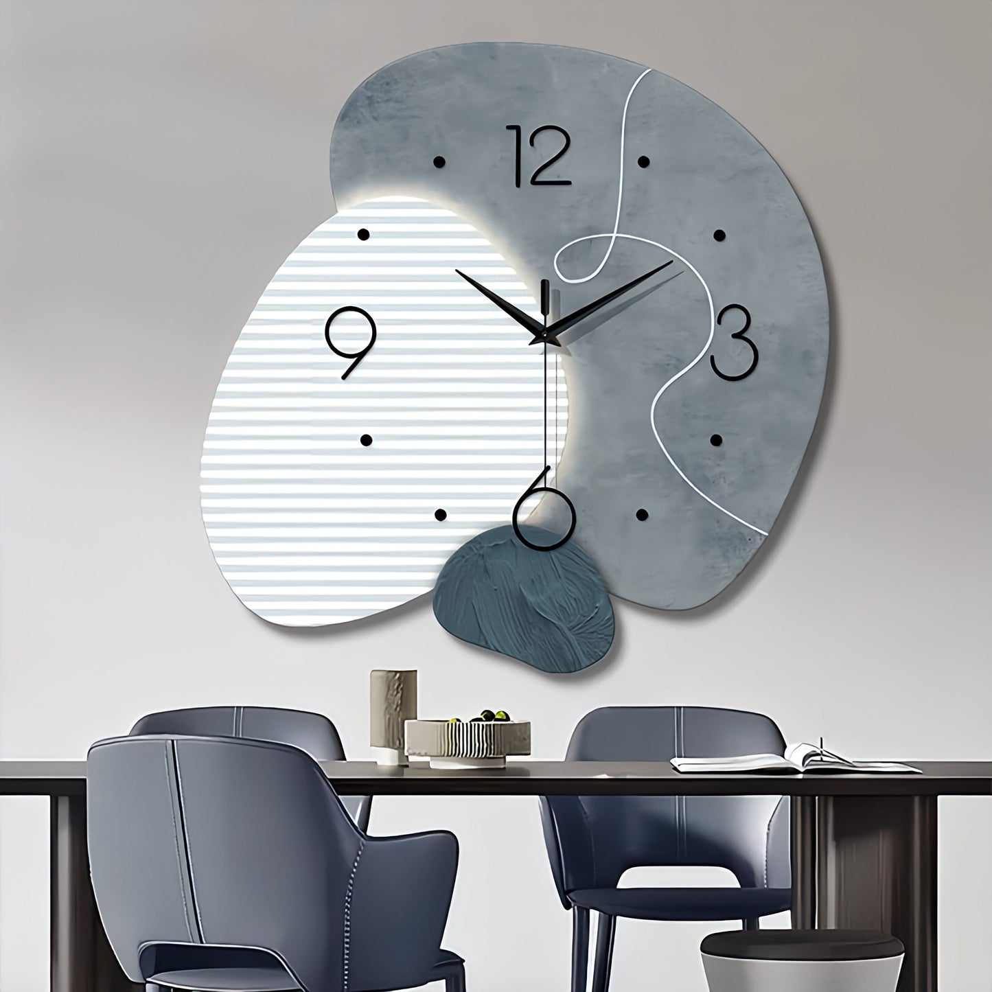 Horloge moderne quartz | Avenue de l'horloge b / 40 X 40cm