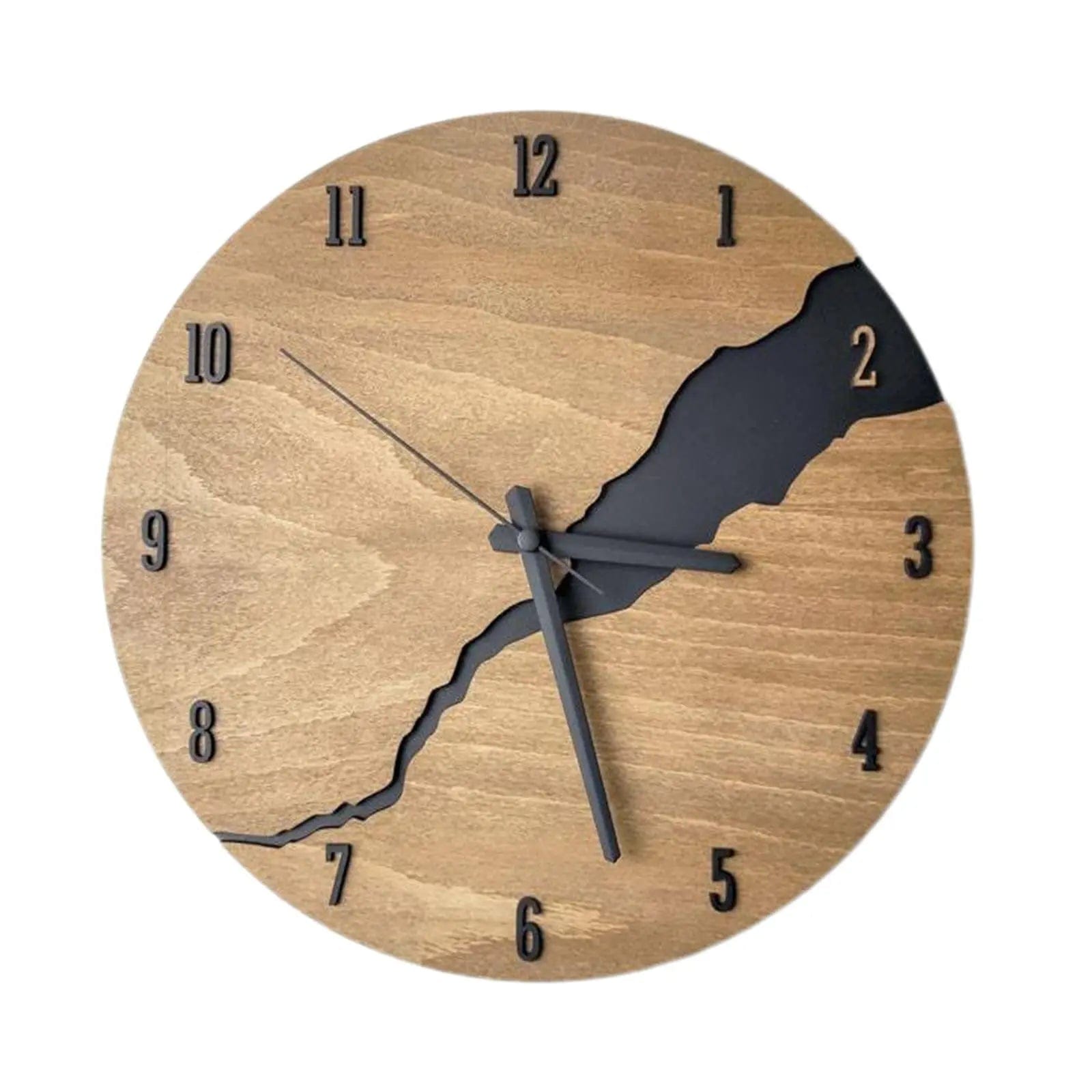 Horloge murale bois design | Avenue de l'horloge b