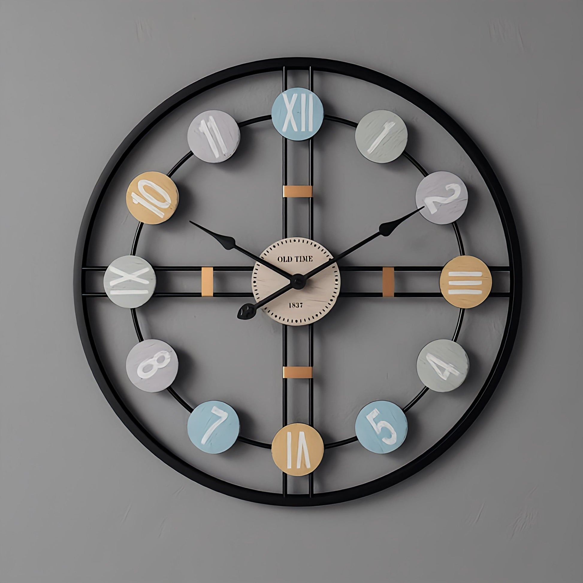 Horloge originale 50cm | Avenue de l'horloge noir