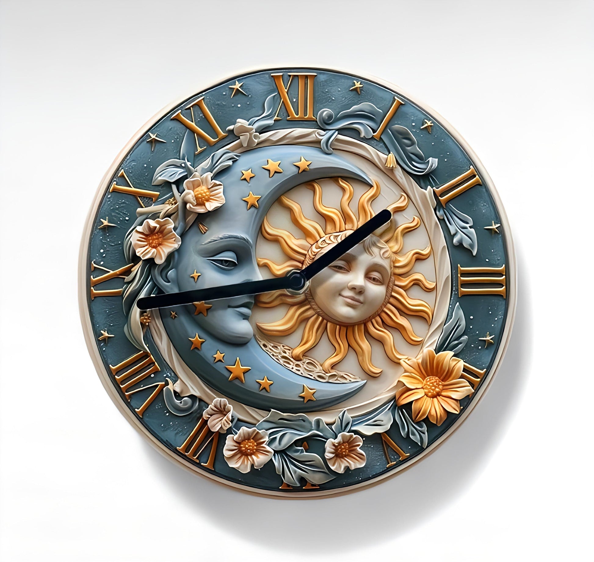 Horloge soleil et lune | Avenue de l'horloge 20cm