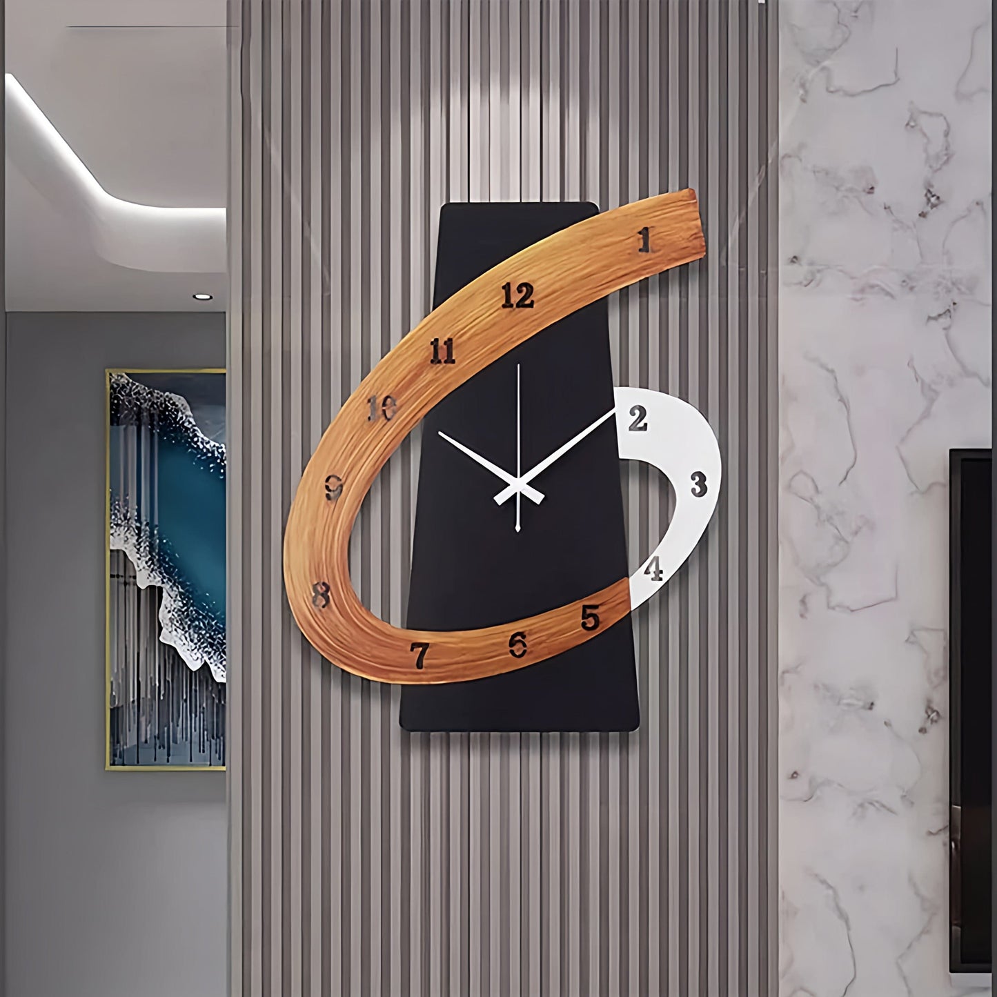 Horloge vertical salon | Avenue de l'horloge a